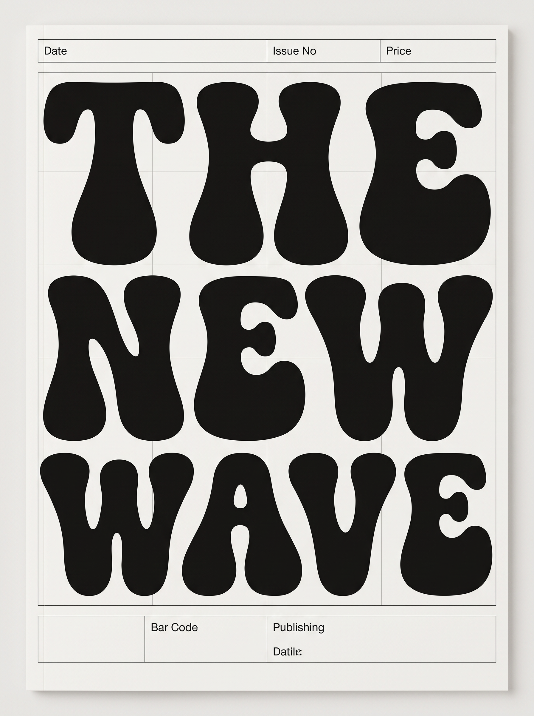 Retro Number Font for Editorial Covers