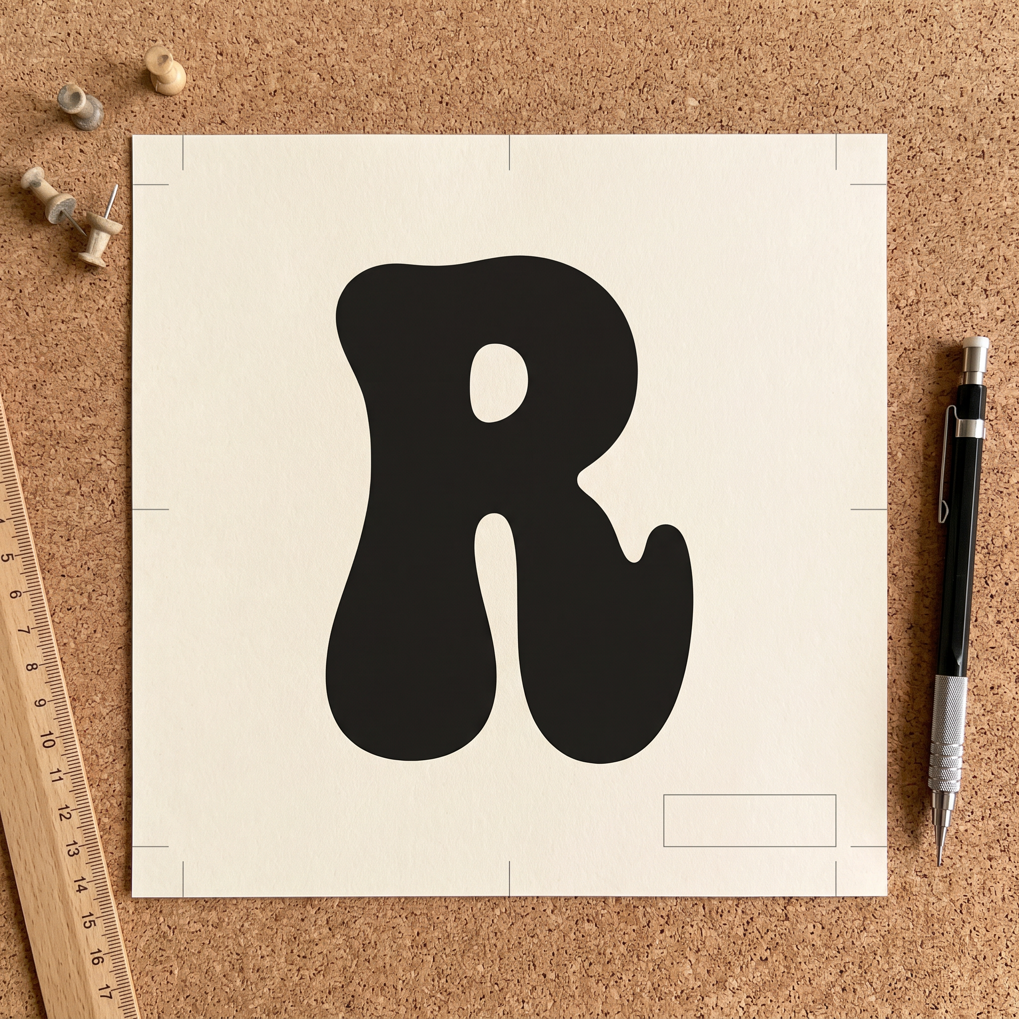 Retro Number Font for Letter