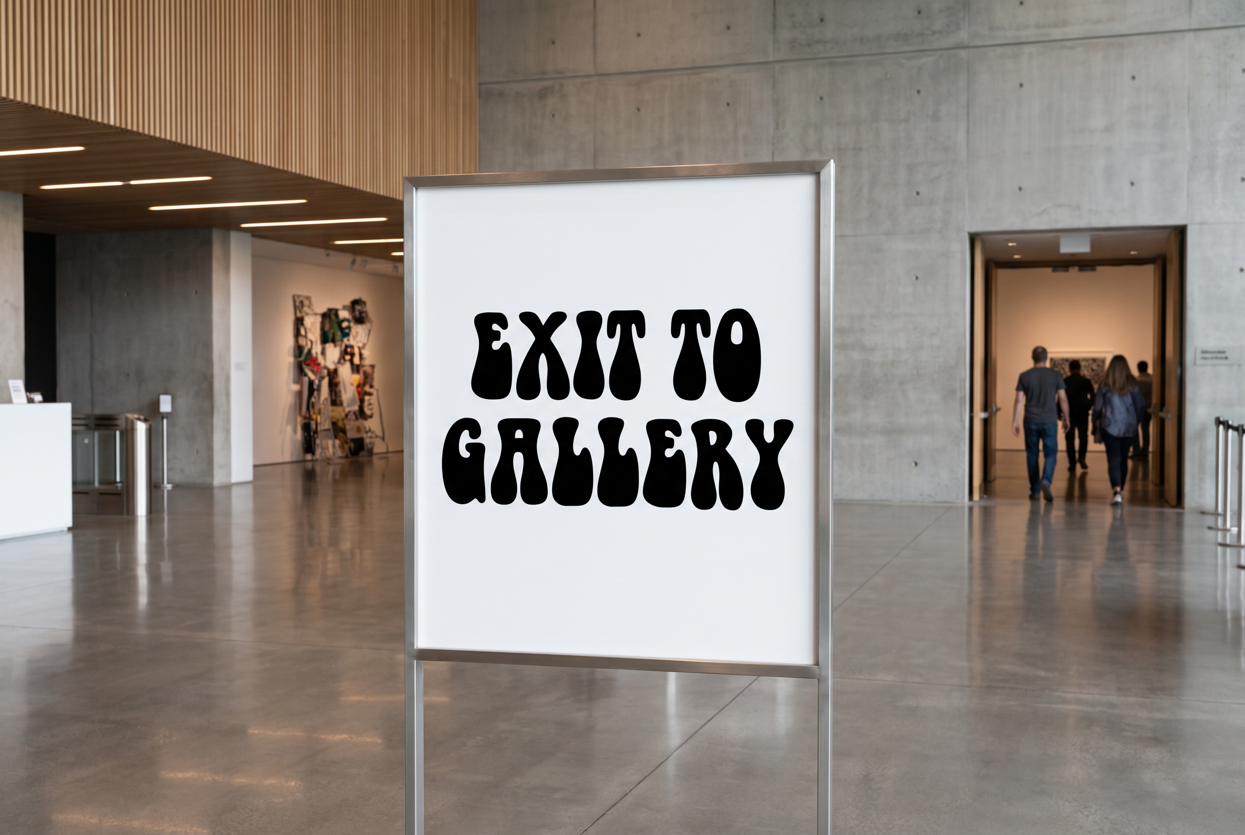 Retro Number Font for Wayfinding Signs