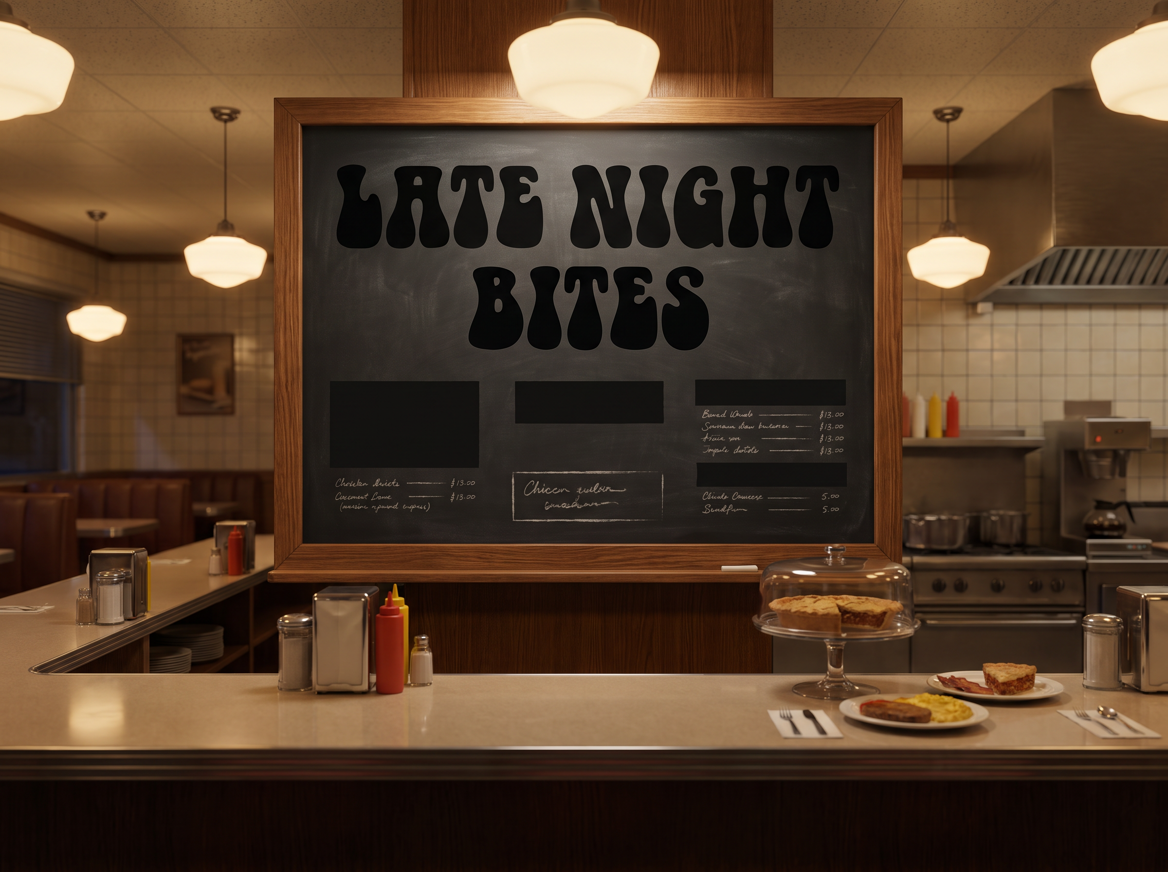 Retro Number Font for Menu Boards