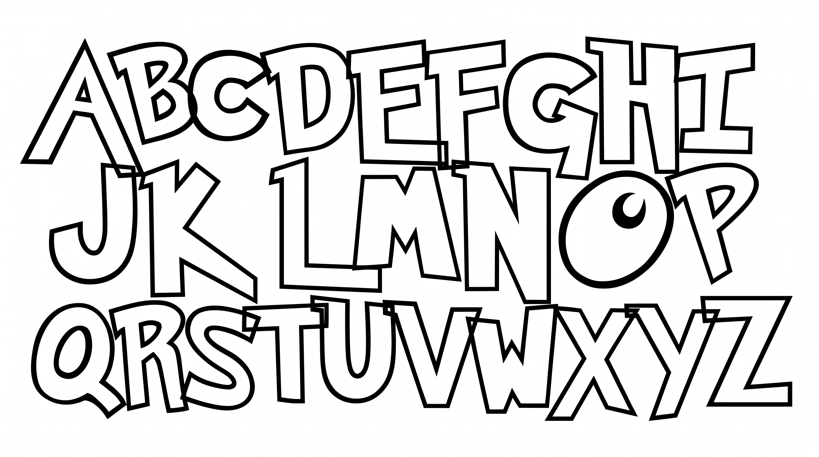 Pokemon Font Alphabet Generator