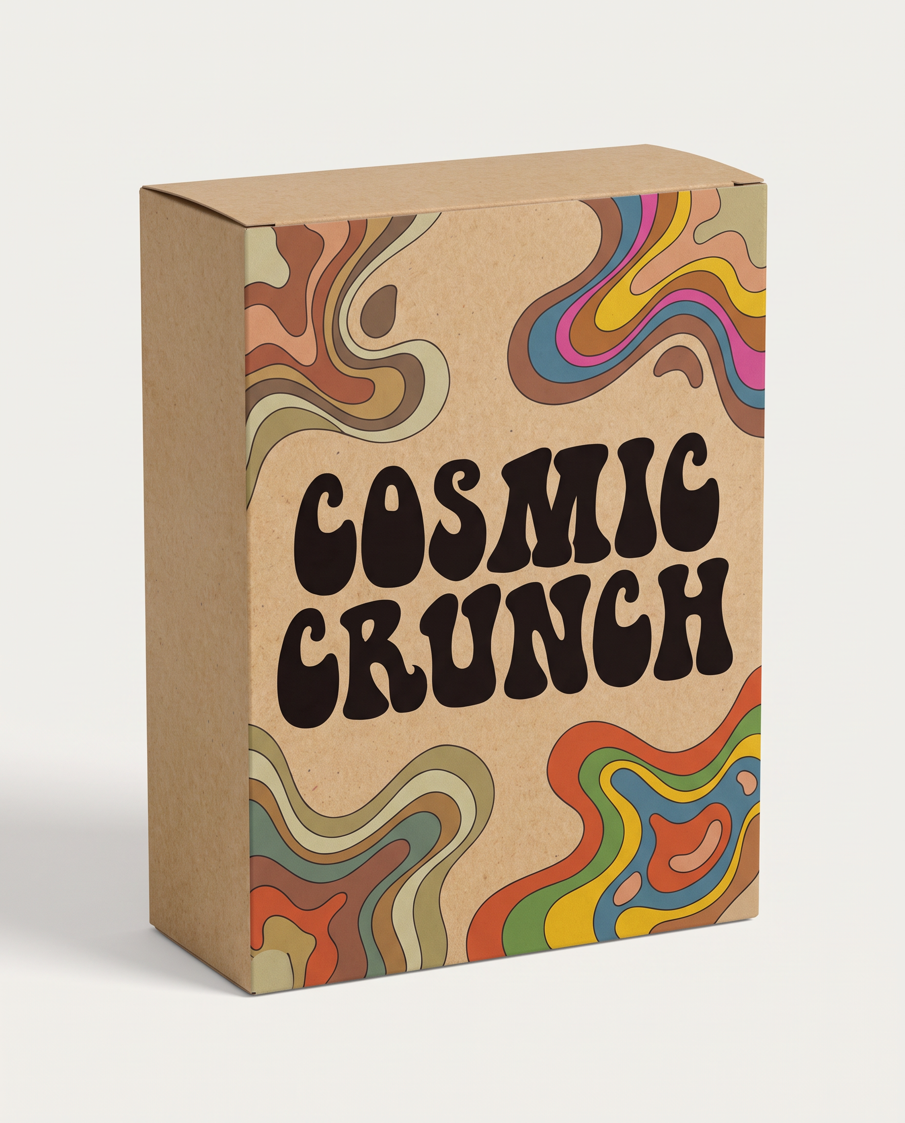 Retro Poster Font for Snack Box Packaging