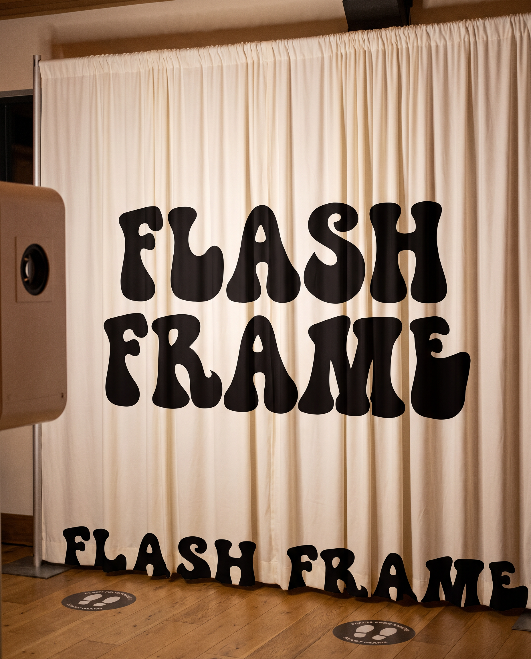 Retro Poster Font for Photo Booth Curtain