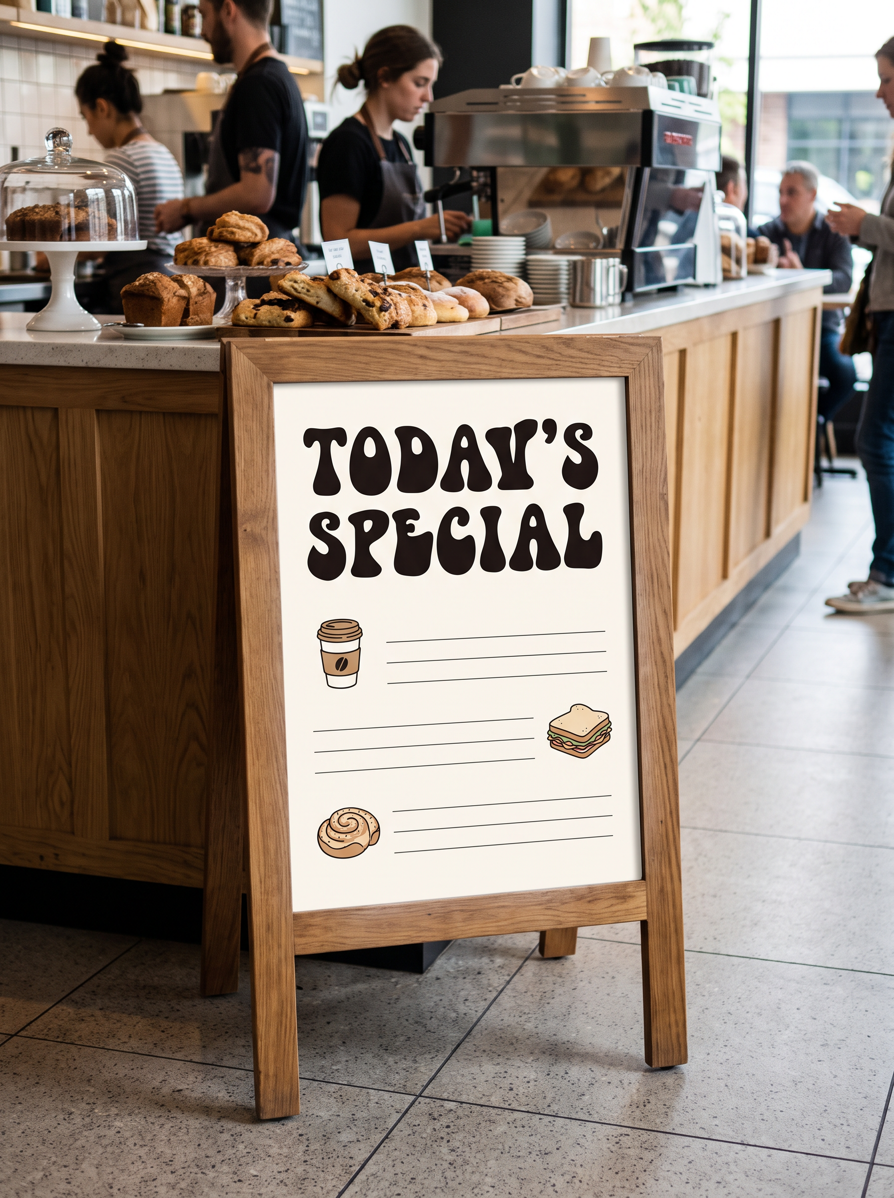 Retro Poster Font for Cafe Menu Board