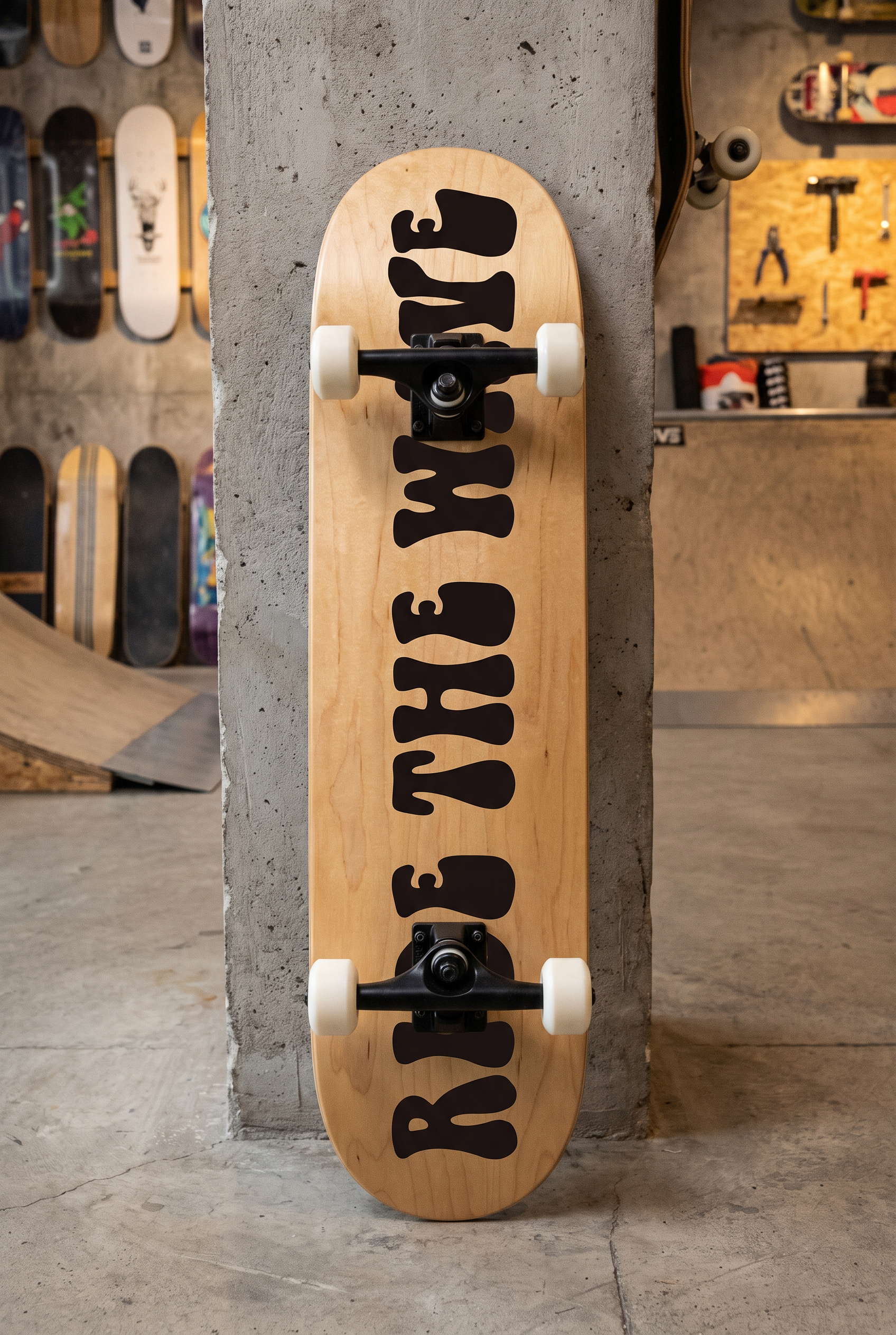 Retro Poster Font for Skateboard Deck