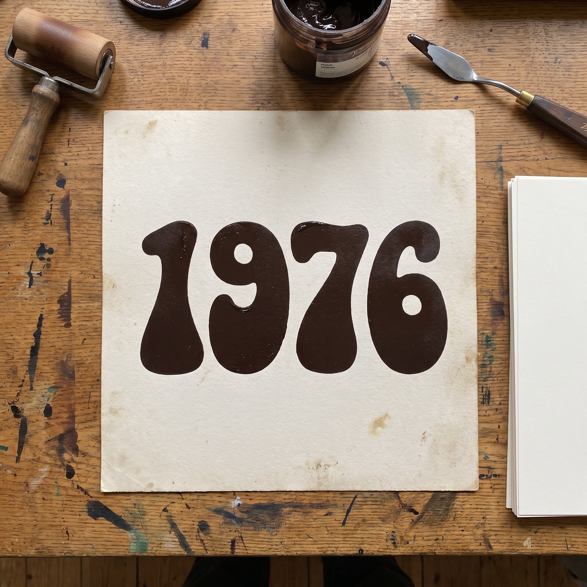 Retro Poster Font for Number