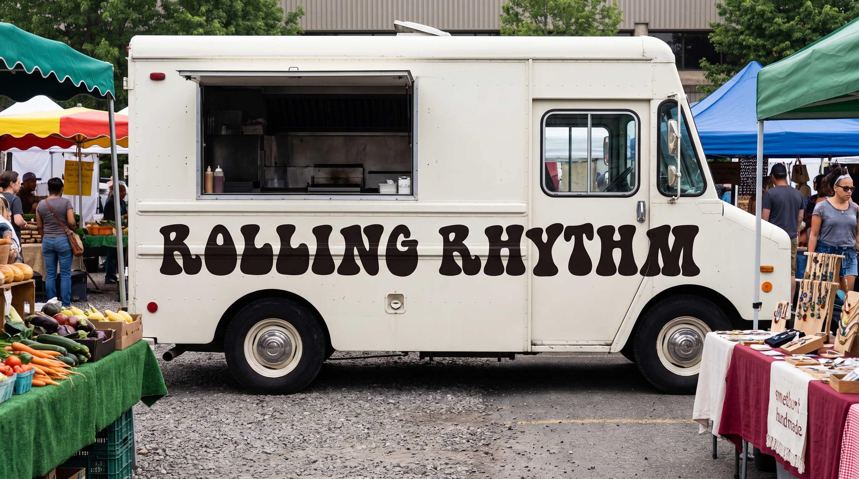 Retro Poster Font for Food Truck Livery