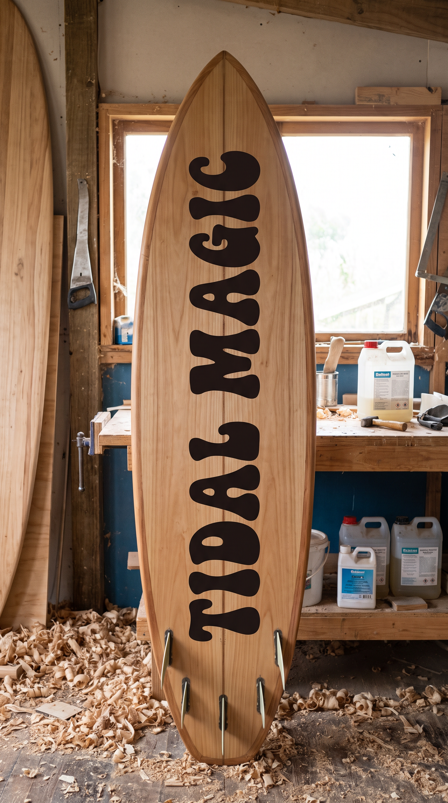 Retro Poster Font for Surfboard Decal