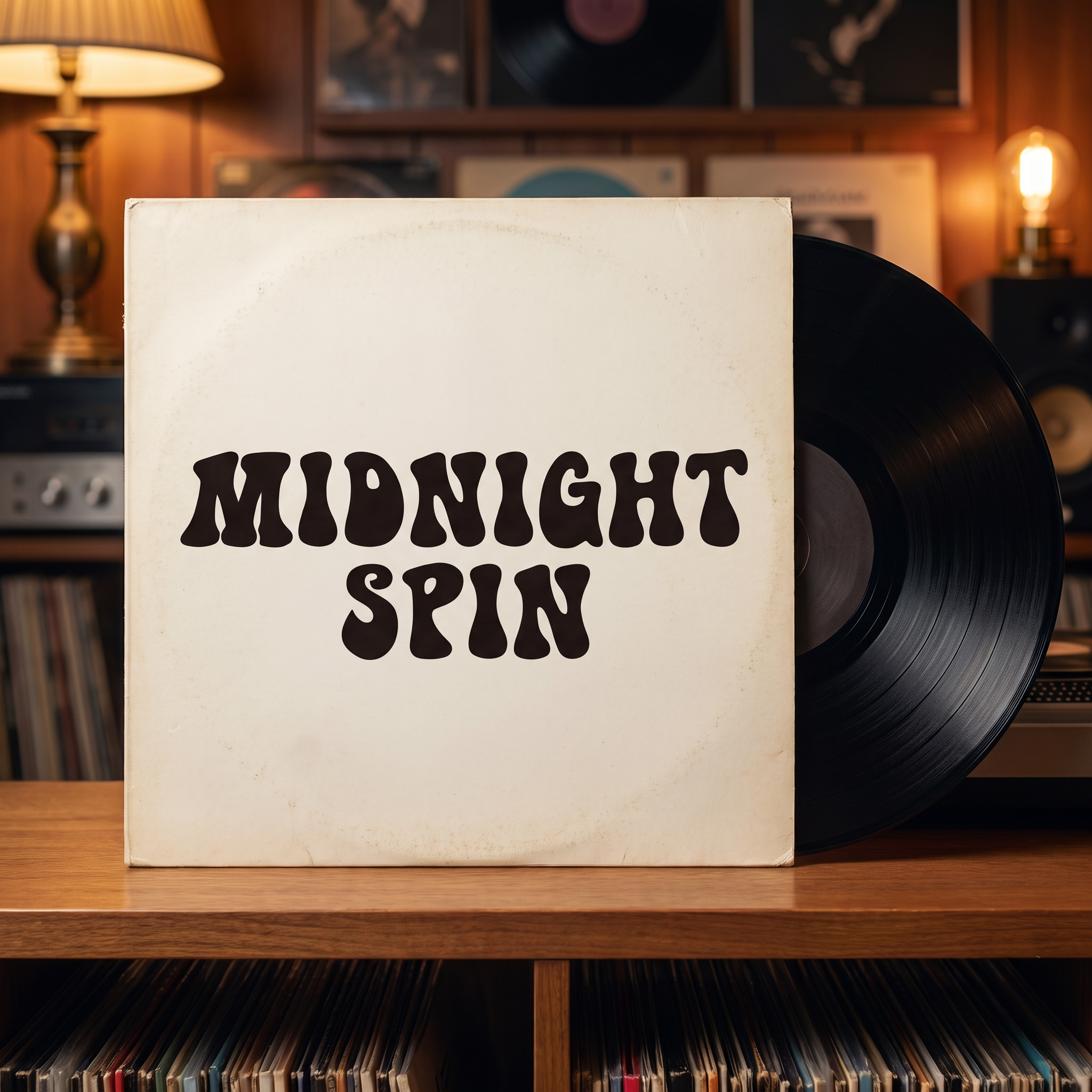 Retro Poster Font for Vinyl Record Sleeve