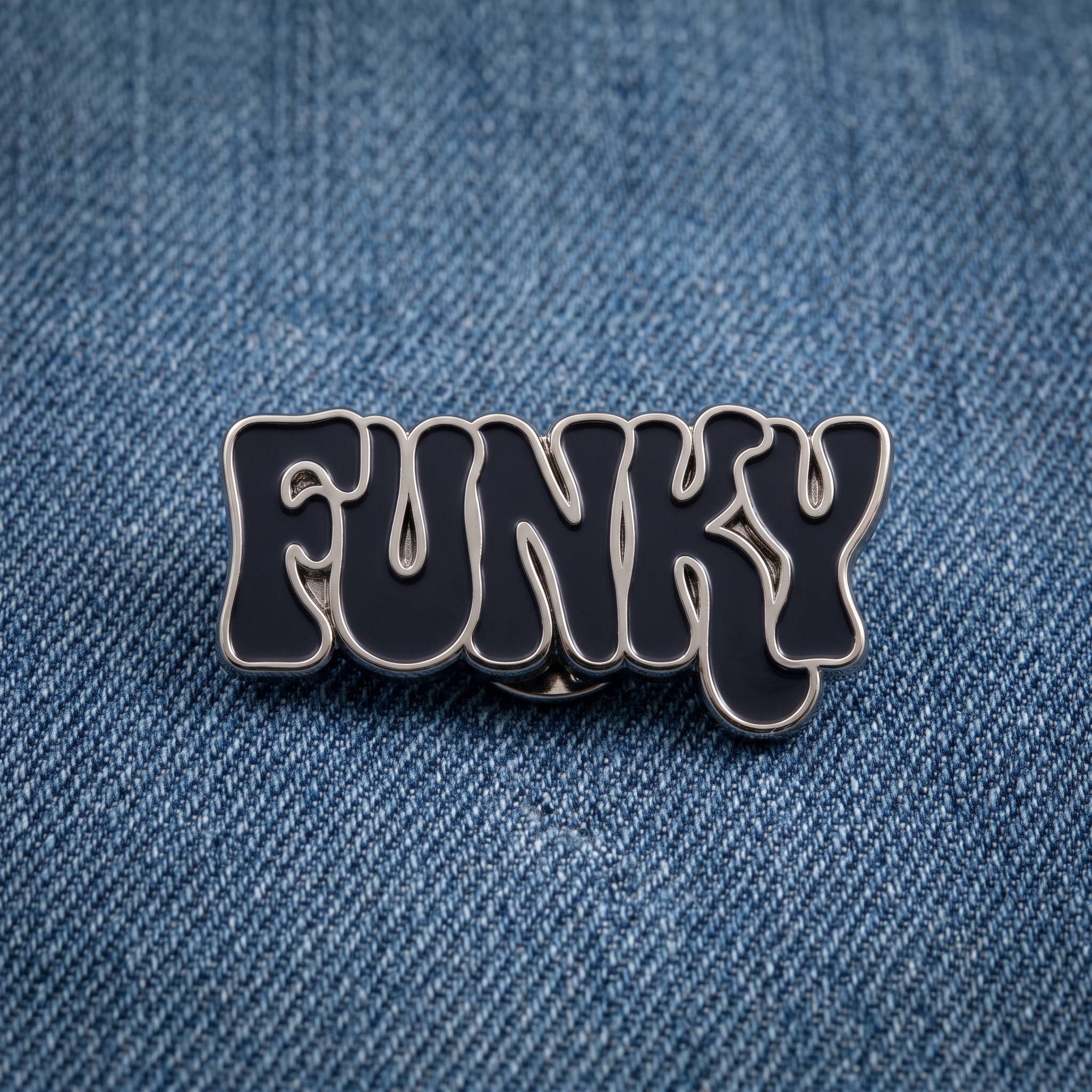 Retro Poster Font for Enamel Pin