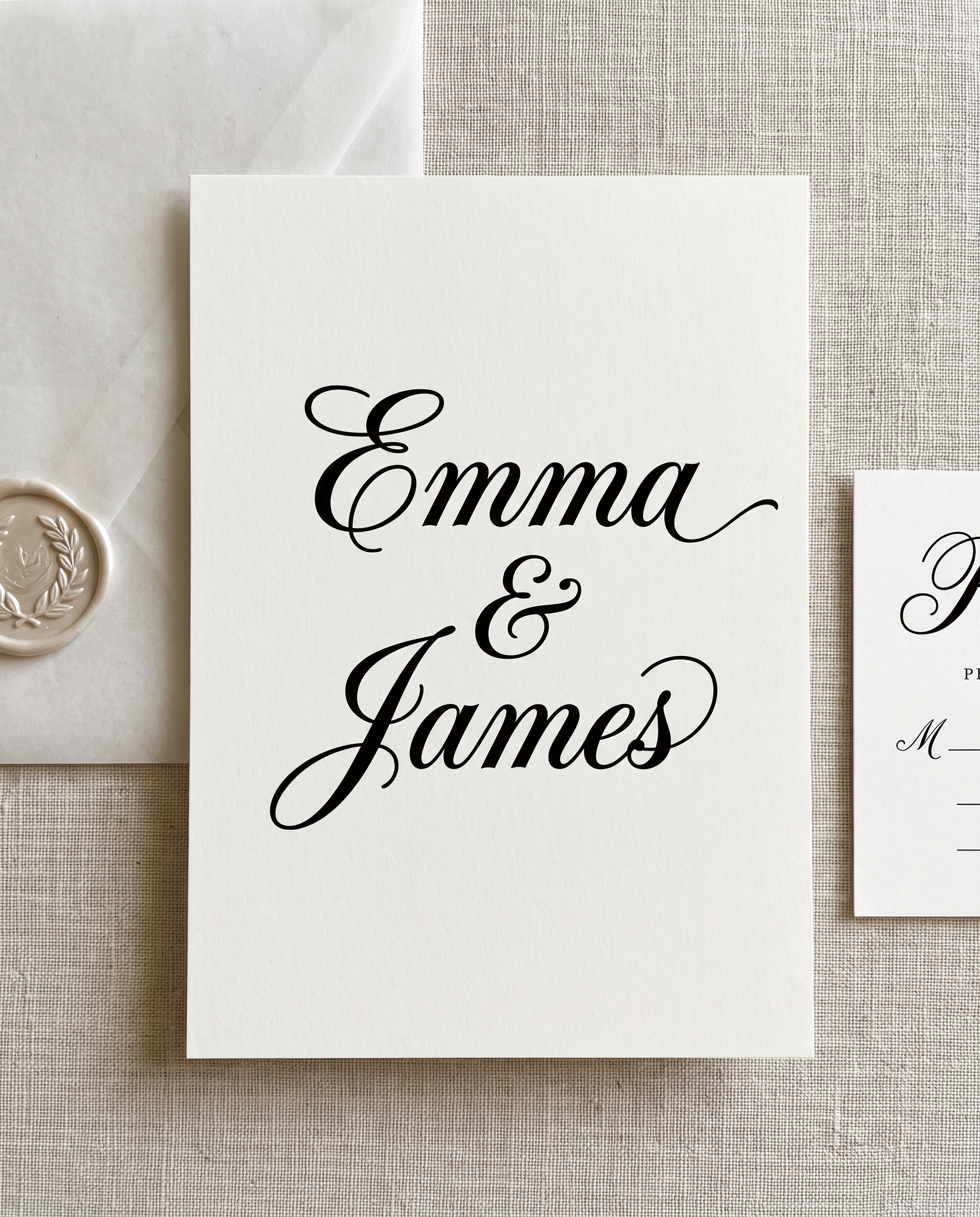 Cursive Font for Wedding Invitation