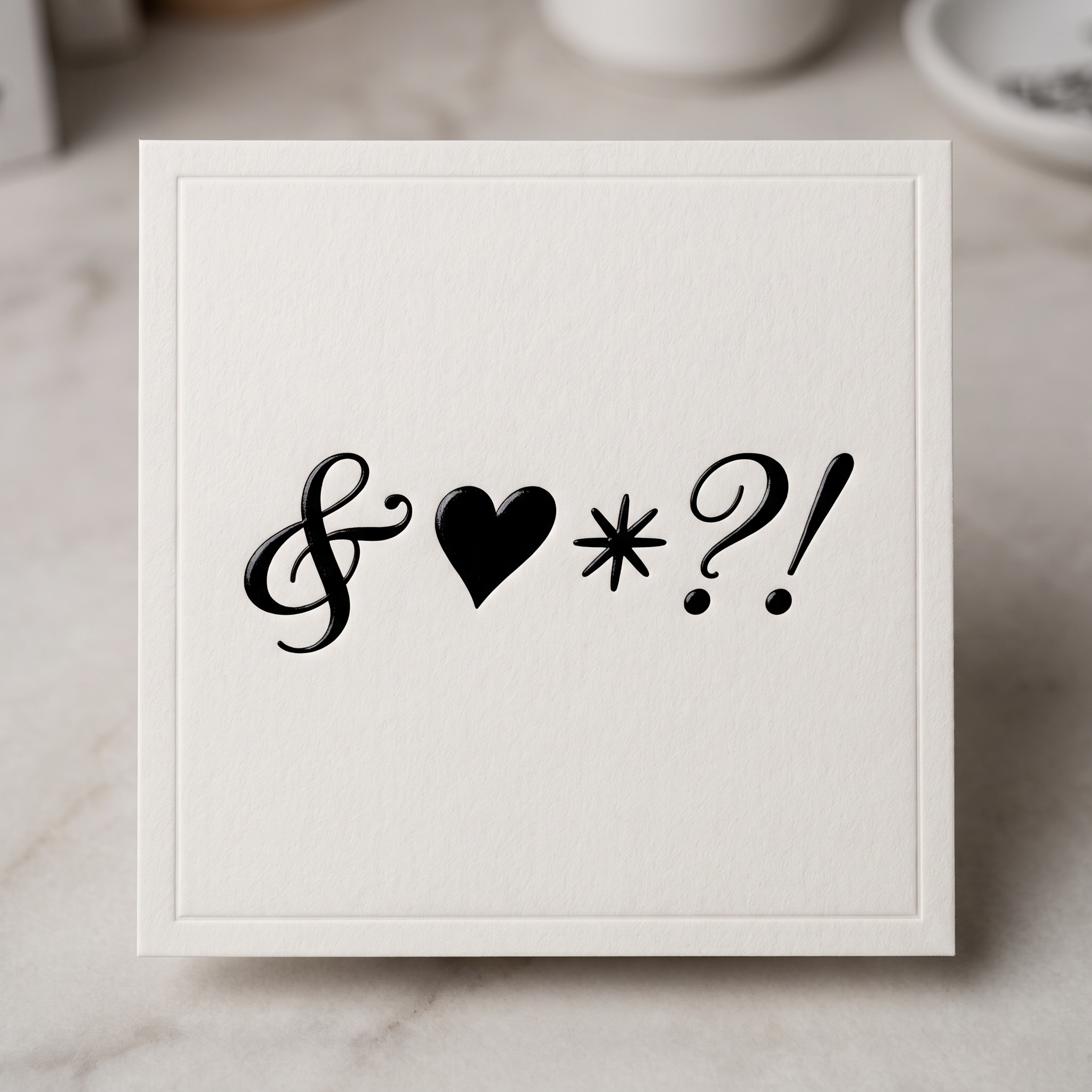 Cursive Font for Symbols