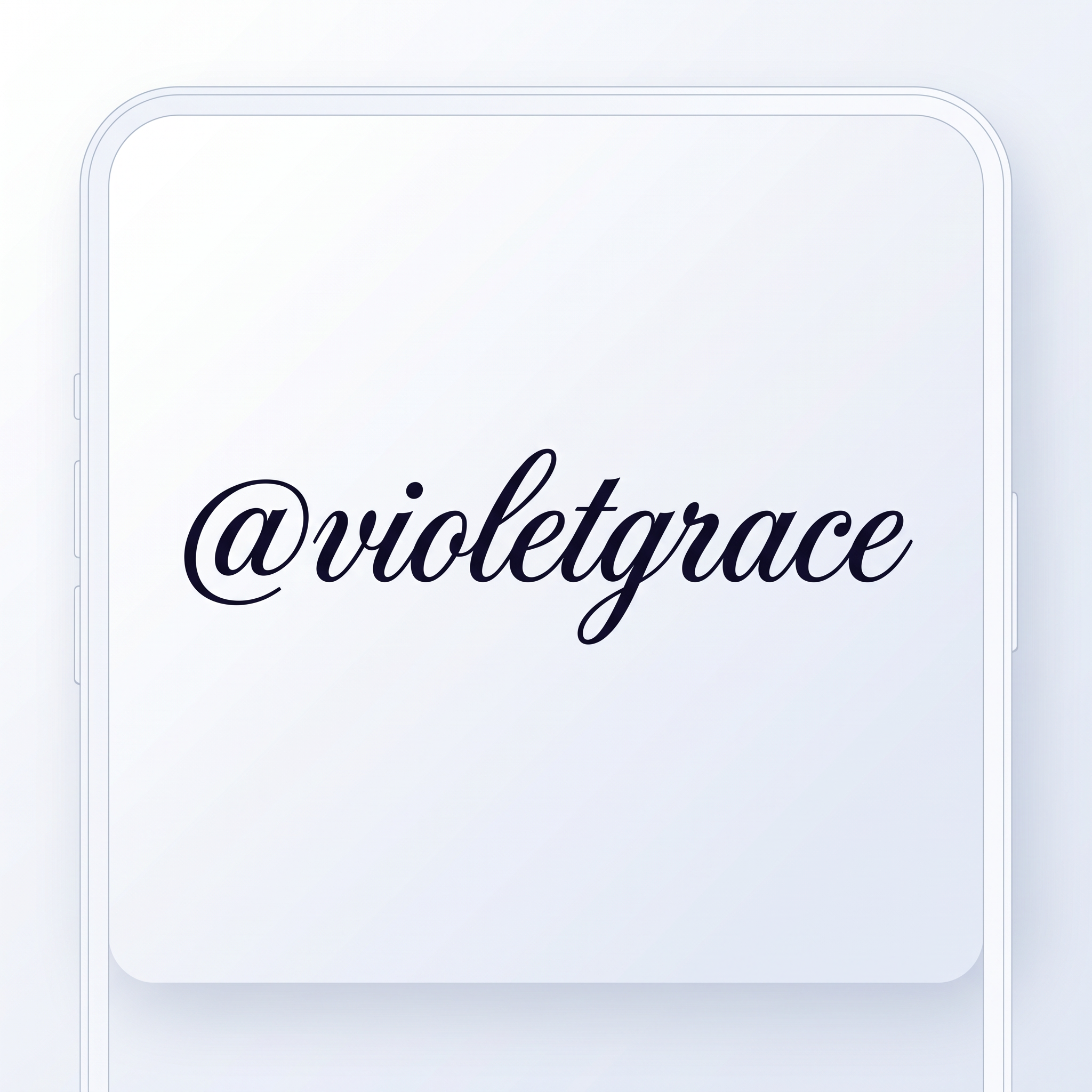 Cursive Font for Username