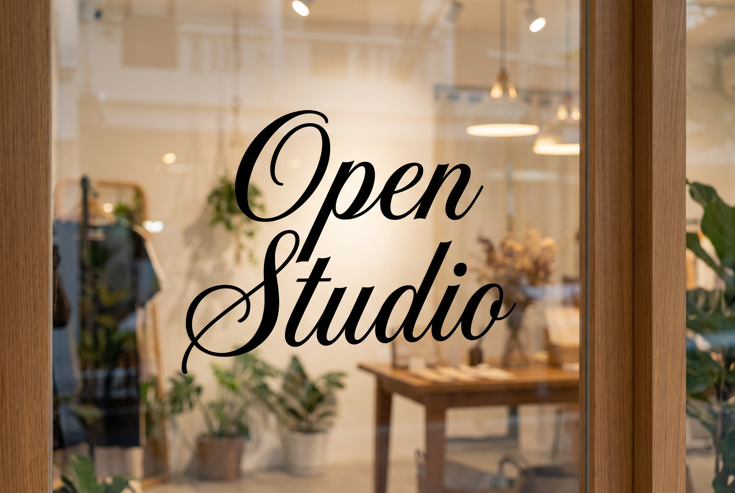 Cursive Font for Window Decal