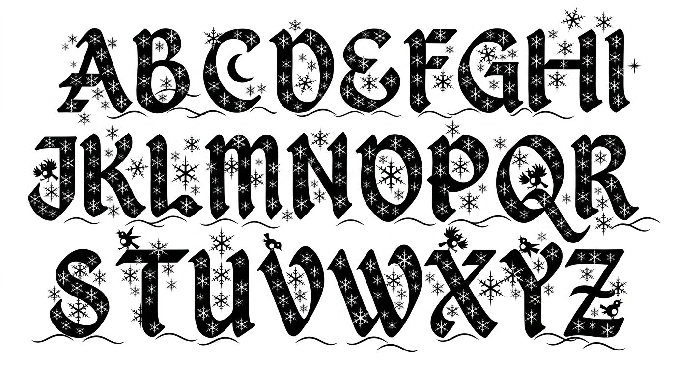 Christmas Alphabet Font Generator