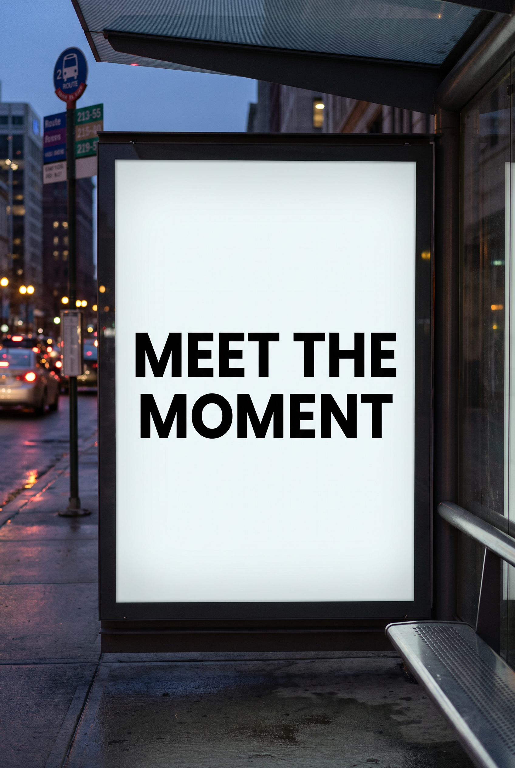 Poppins Bold Font for Transit Shelter Poster