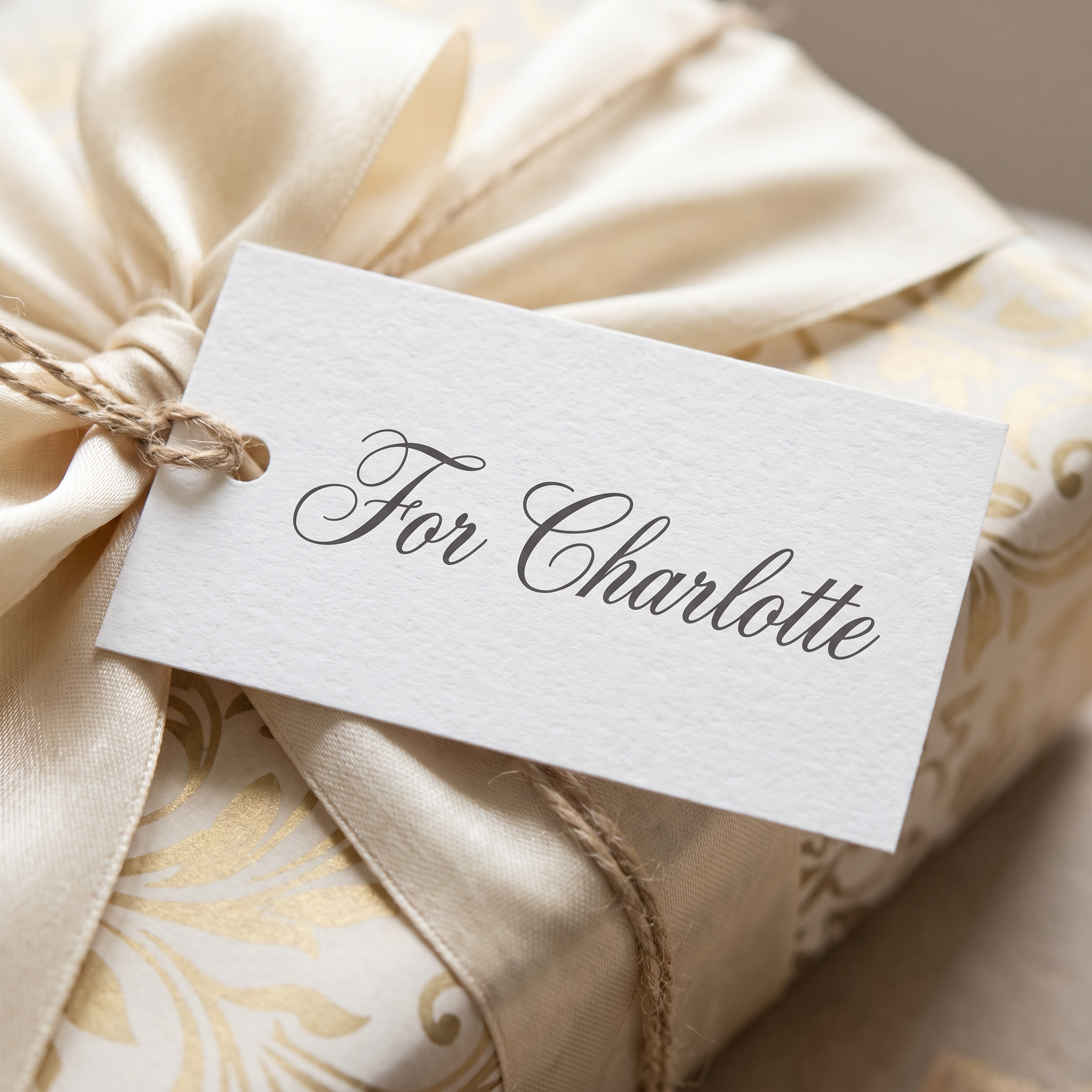Happy Birthday Cursive Font for Gift Tag