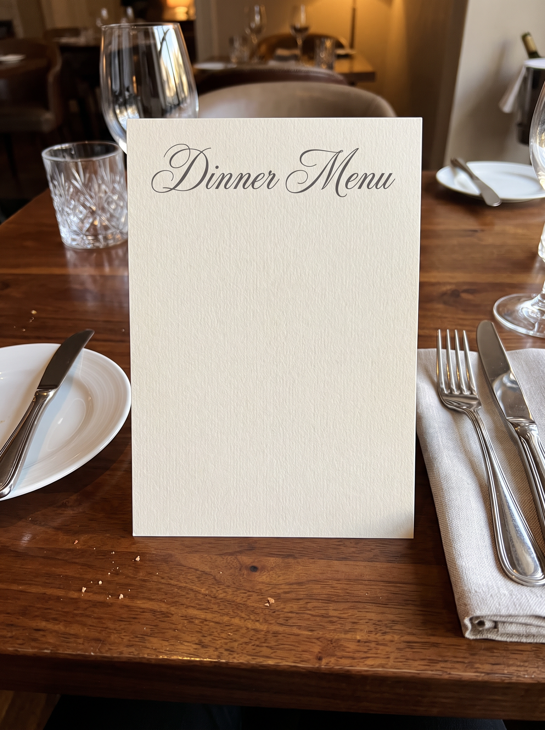 Happy Birthday Cursive Font for Menu