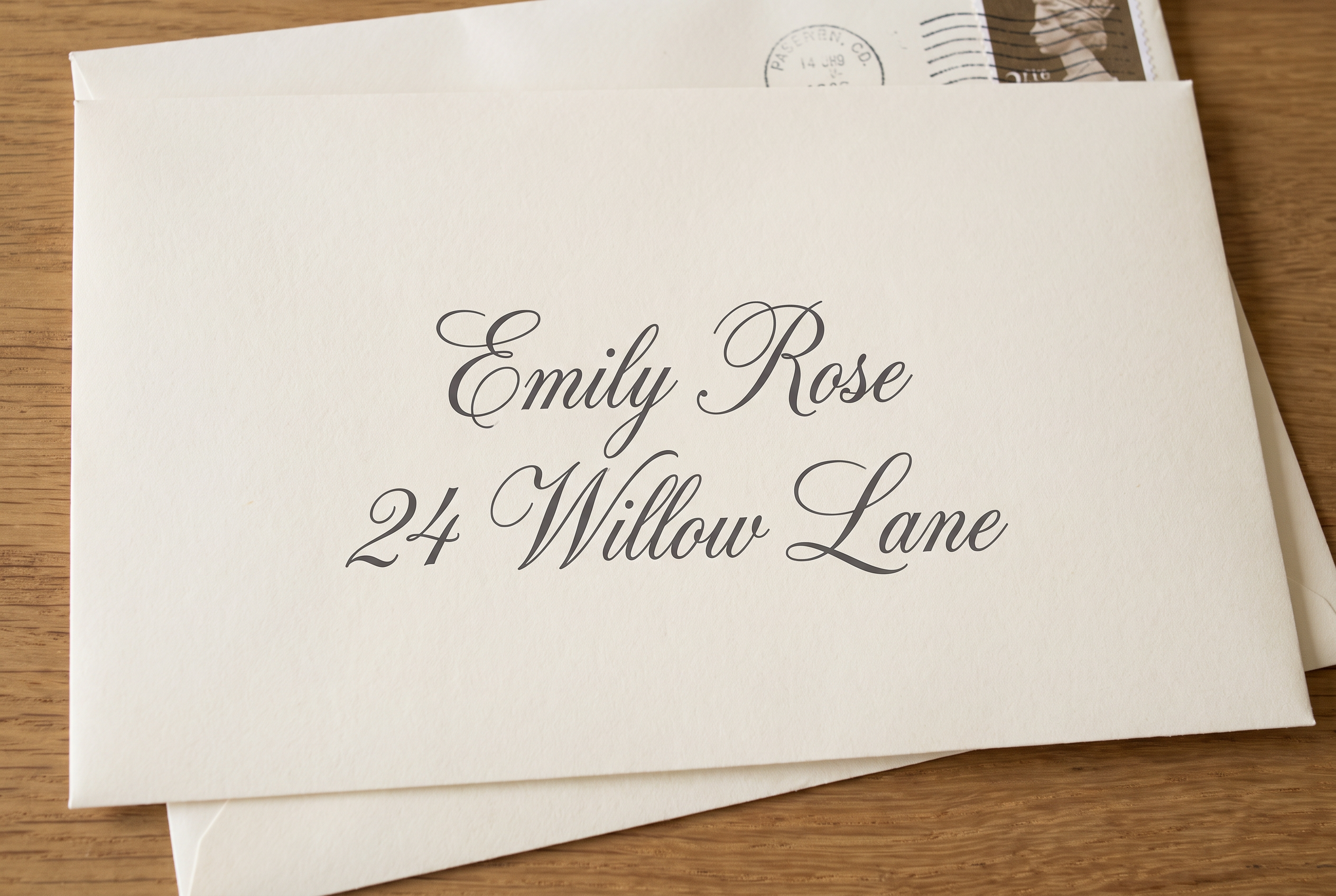 Happy Birthday Cursive Font for Envelope