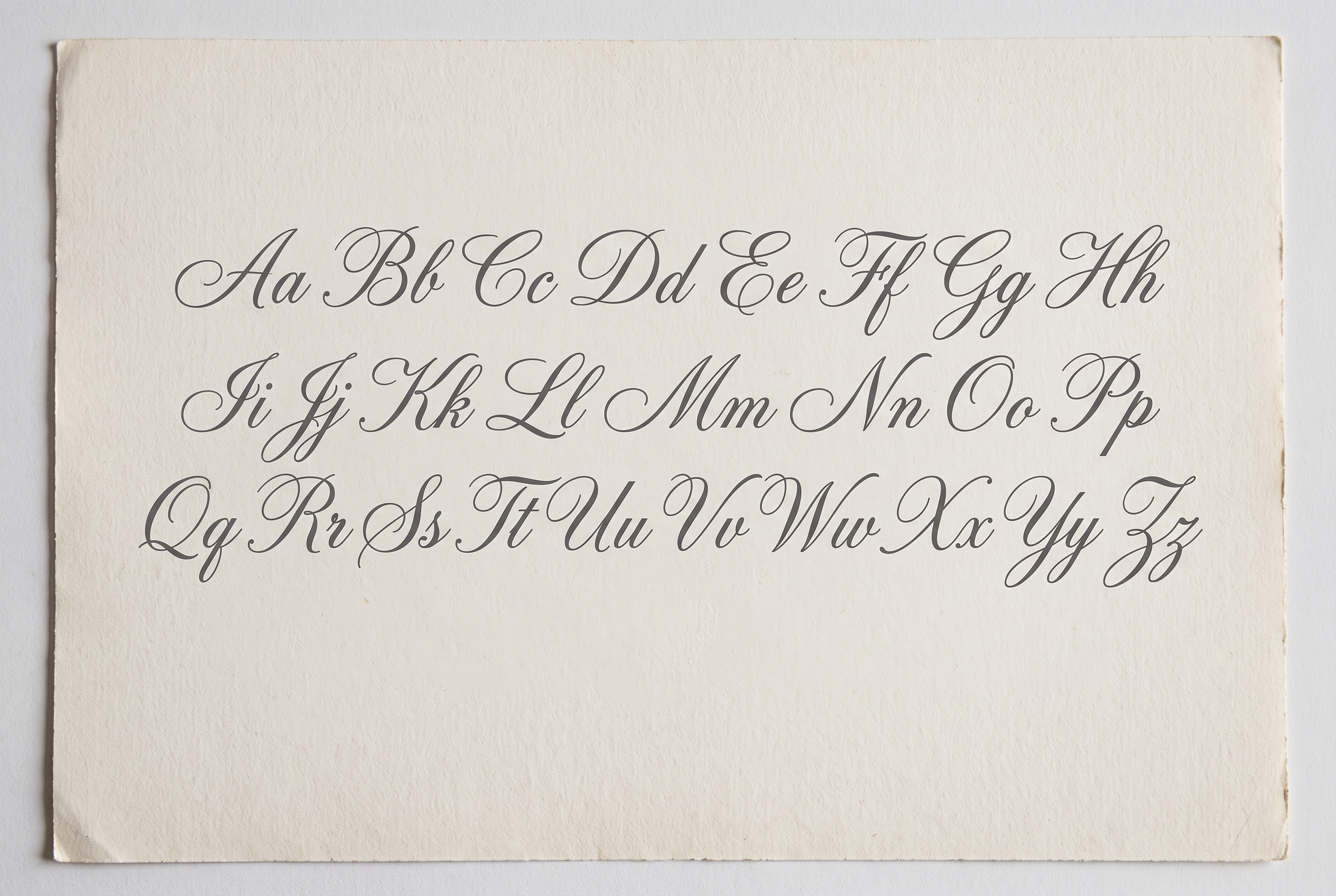 Happy Birthday Cursive Font for Alphabet