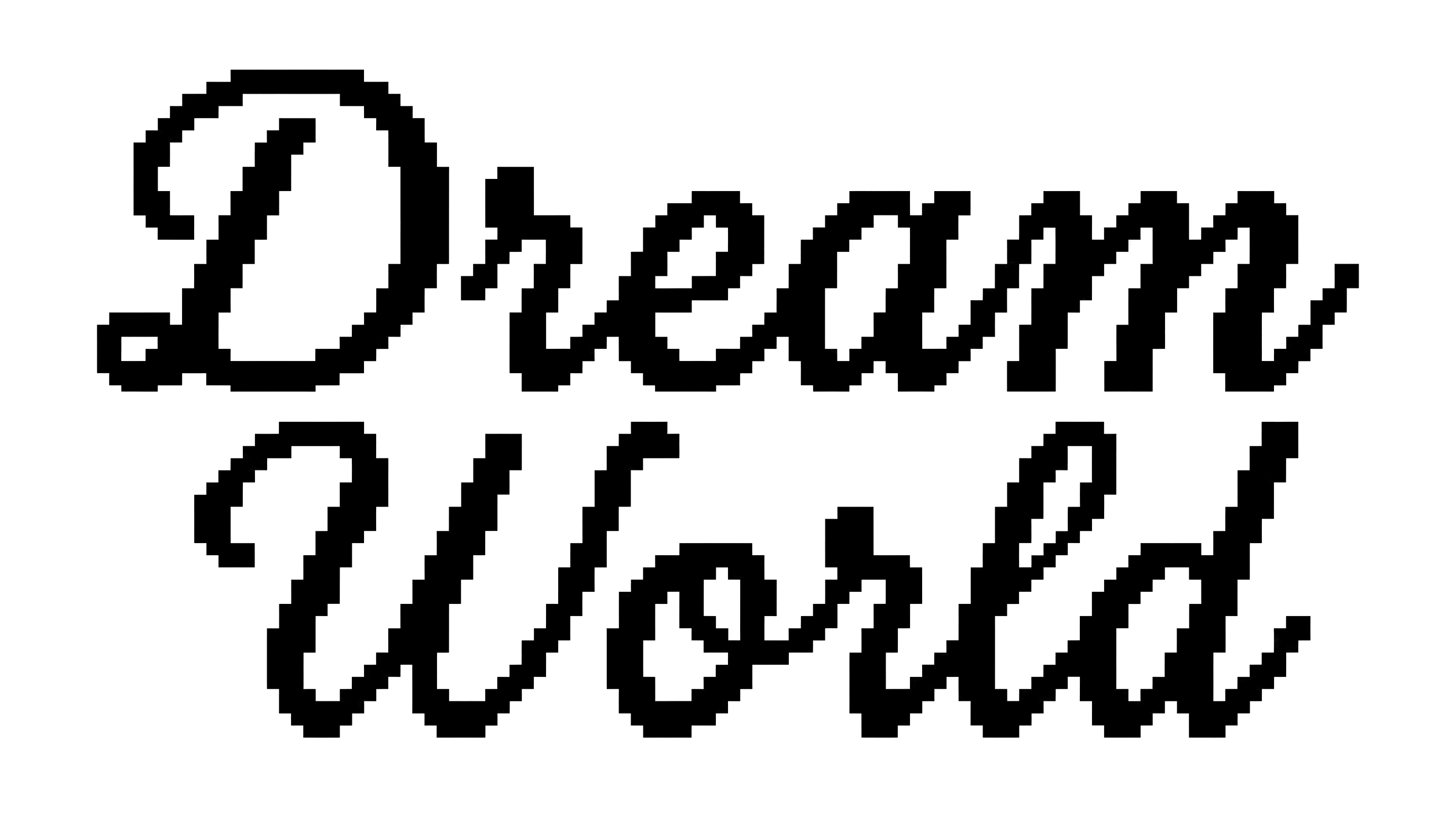 Cursive Pixel Font Generator